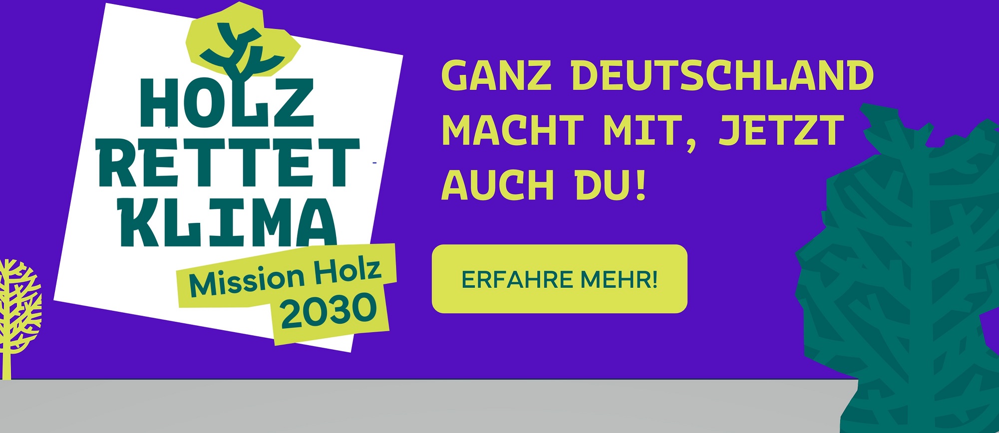 Holz rettet Klima Website Banner2